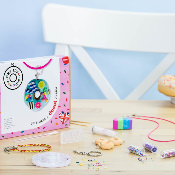 Donut-Themed Jewellery Craft Kit (Makes 3 Items)